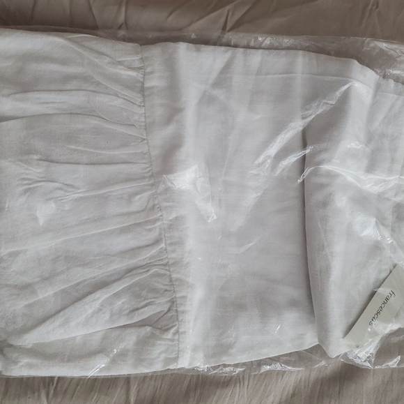 White Linen Skirt - Picture 2 of 5